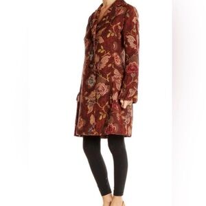 CAbi Rich Red and Brown Floral Jacket
CABI Mulberry Tapestry Coat.

Floral Coat